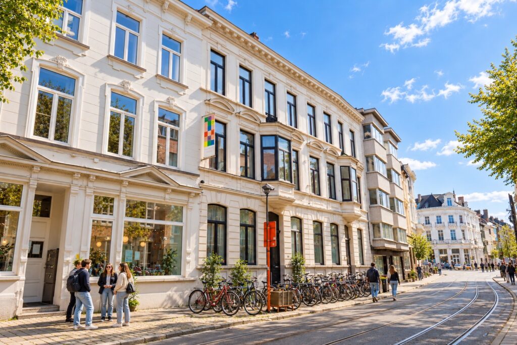 Gevel van residentie Kortrijksepoortstraat 309 in Gent