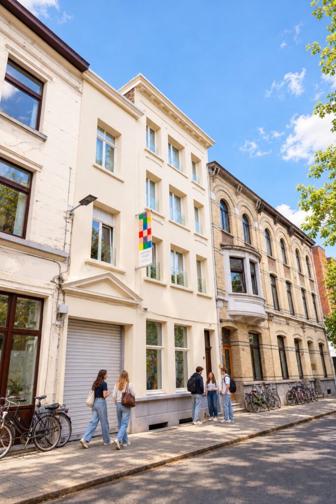 Gevel van residentie Rodestraat 24 in Antwerpen